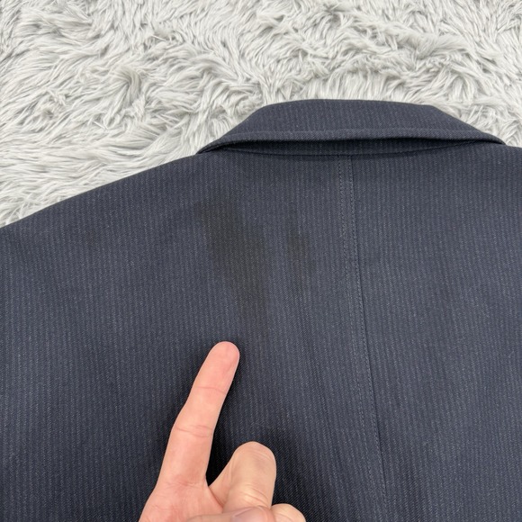 Wallace‎ & Barnes Blazer Men's 42R (fits 44) Navy Subalpino Wool Unlined J Crew - Picture 11 of 11